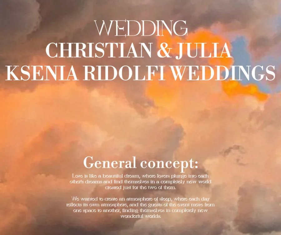 KSENIA RIDOLFI WEDDINGS – Презентация